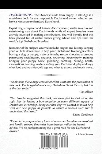 Dachshunds - The Owner's Guide from Puppy To Old Age The Dachshund Zone