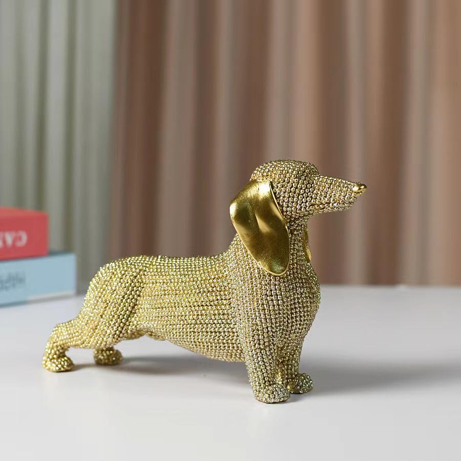 KalyZ@rts Fashionable Dachshund Sculpture - Abstract Resin The Dachshund Zone