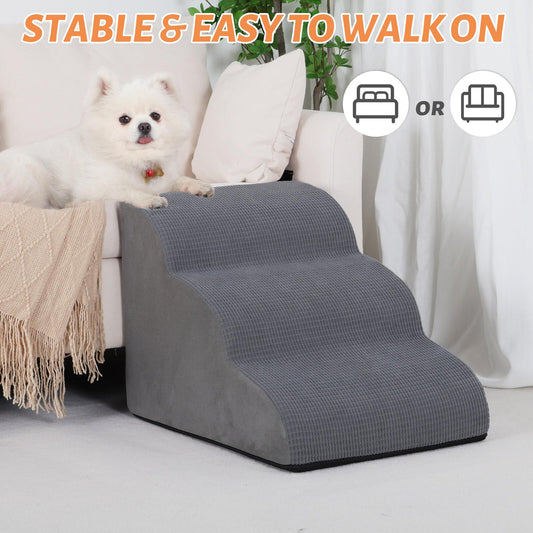 Aodisman 3-Step Dog Ramp and Stairs for Sofa and Chair The Dachshund Zone
