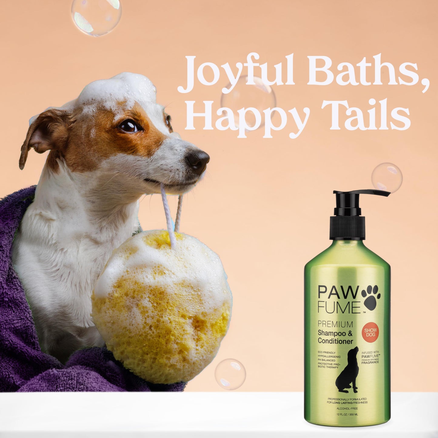 PAWFUME Deshedding Dog Shampoo and Conditioner, Show Dog The Dachshund Zone