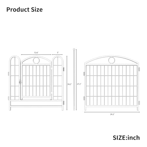 Heavy Duty Metal Dog Playpen for Indoor and Outdoor Use, 8-Panel Foldable Pet Exercise Pen with Door, Rust Resistant Black Iron Puppy Fence for Large Medium Small Dogs (Blue + Iron) The Dachshund Zone