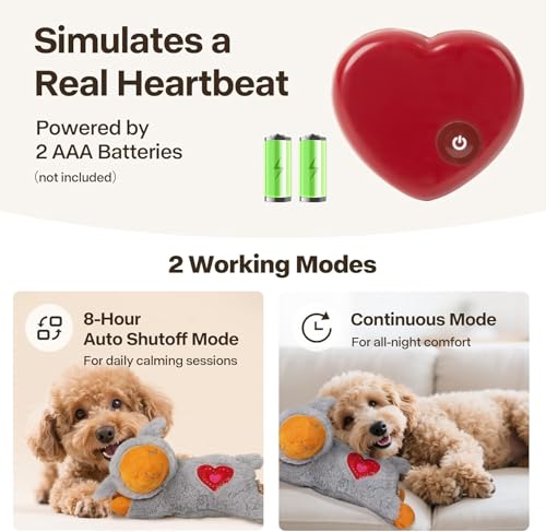 Sporttismo Puppy Essentials Starter Kit - New Born Dog Toys Gifts Heartbeat Puppy for Dogs, Teething Toys, Heat Packs & Cozy Blanket for Crate Training & Anxiety Relief The Dachshund Zone