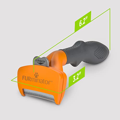 FURminator Medium Dog Undercoat deShedding Tool, Long Hair, Reduces Loose Hair from Shedding The Dachshund Zone