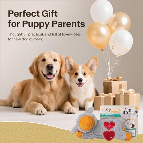 Sporttismo Puppy Essentials Starter Kit - New Born Dog Toys Gifts Heartbeat Puppy for Dogs, Teething Toys, Heat Packs & Cozy Blanket for Crate Training & Anxiety Relief The Dachshund Zone