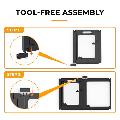ClimbHope Acrylic Dog Playpen Indoor, Clear Dog Play Pen for Puppies and Small Dogs, Easy Assembly & Clean Puppy Pen (23.6", 12 Panels, Black) The Dachshund Zone