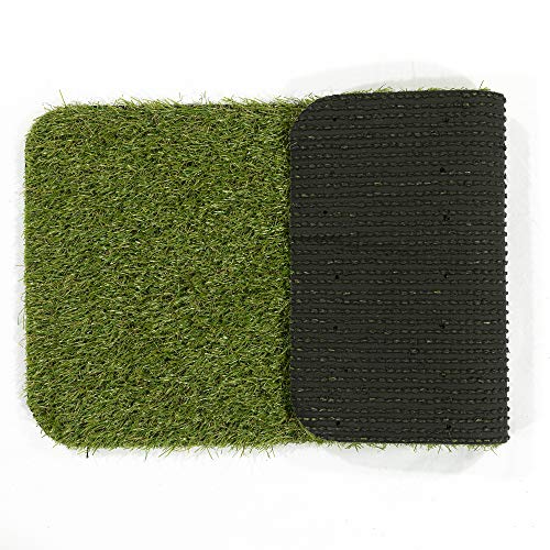 Ottomanson Artificial Grass Puppy Potty Training Pad with Tray, 15" x 30" Reusable Pee Pad The Dachshund Zone