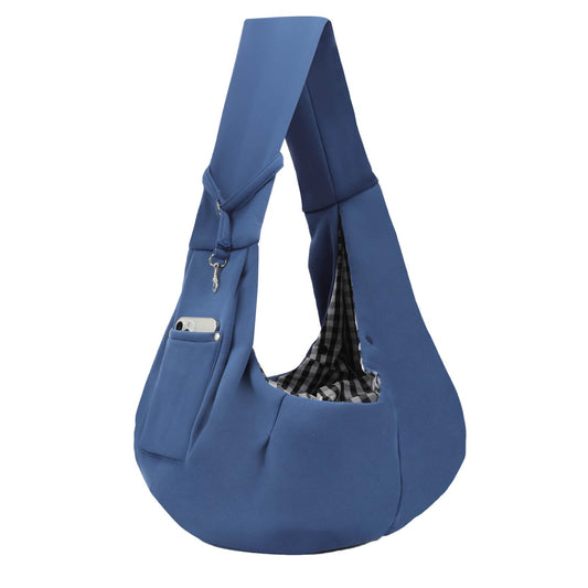 Dog Carrier Sling - Reversible Puppy Carrier Purse with Storage Pocket, Hands-Free The Dachshund Zone