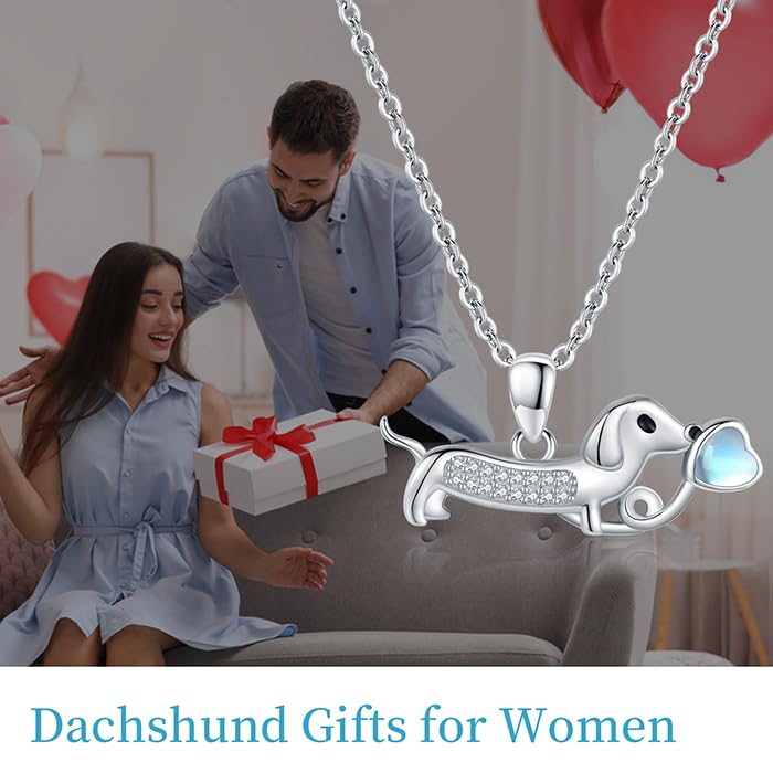 LES OSEWA Dachshund Necklace Sterling Silver Dachshund Pendant The Dachshund Zone