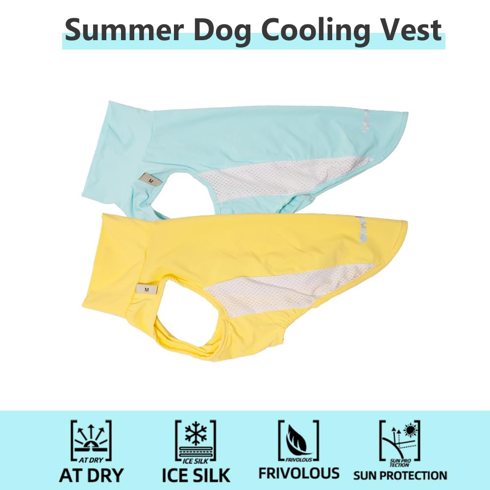 WienieDay Dachshund Dog Cooling Vest, Breathable Summer Dog Cooling & Quick-Dry Shirt The Dachshund Zone