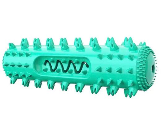 Nikki and Max Dog Toothbrush Chew Toy, 360° Dental Cleaning Stick, 3 Colors, Rubber Material (Blue, Medium) The Dachshund Zone