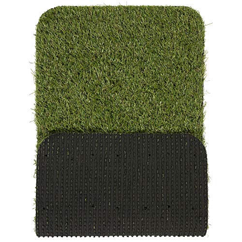 Ottomanson Artificial Grass Puppy Potty Training Pad with Tray, 15" x 30" Reusable Pee Pad The Dachshund Zone