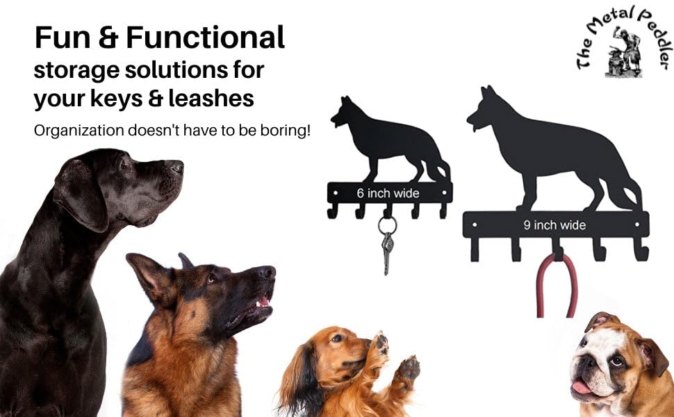 The Metal Peddler Longhaired Dachshund Key Holder for Wall The Dachshund Zone