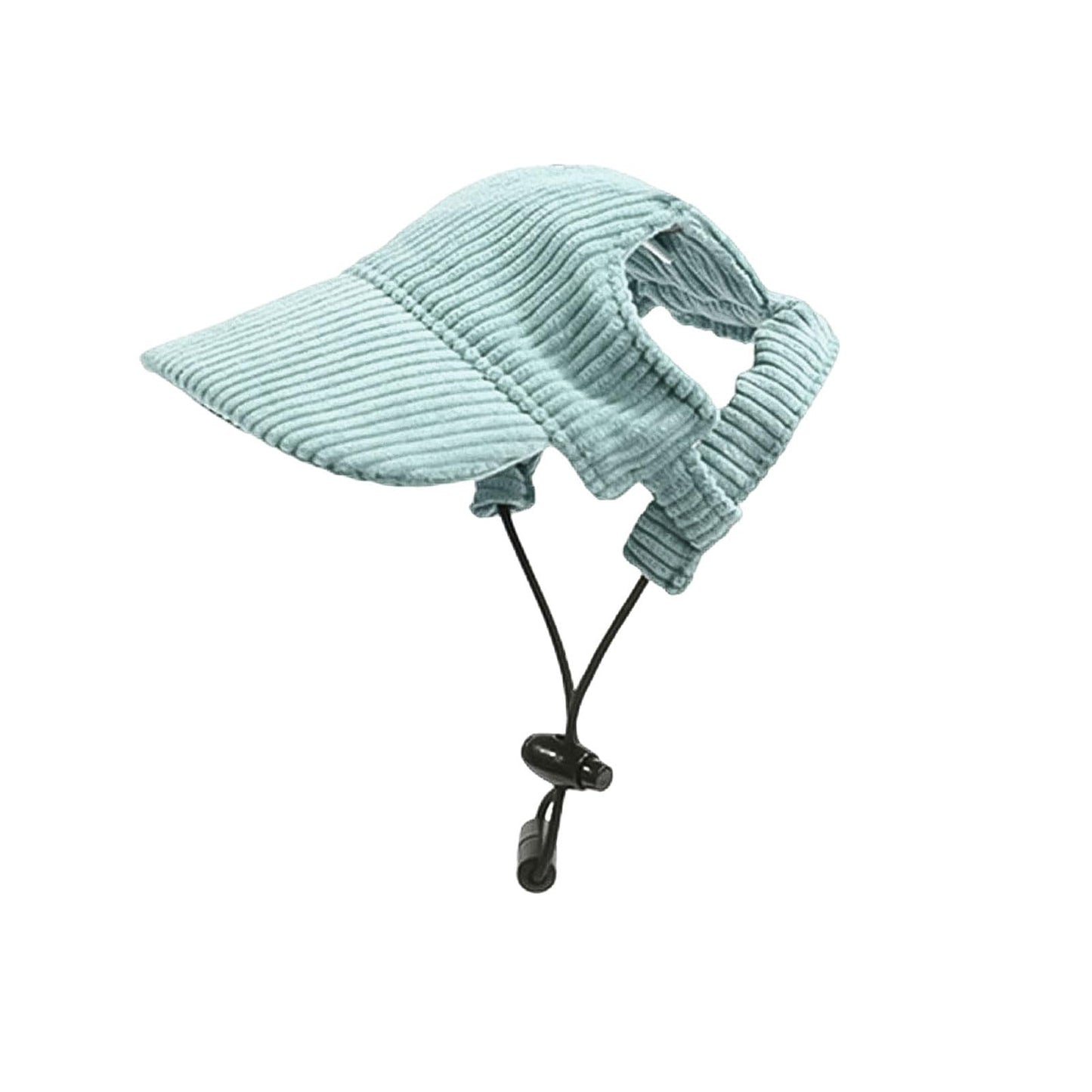 Dog Baseball Cap, Dog Cat Summer Beach Visor Hat with Ear Holes, Adjustable Puppy Sunbonnet Headdress (Green, Small) The Dachshund Zone