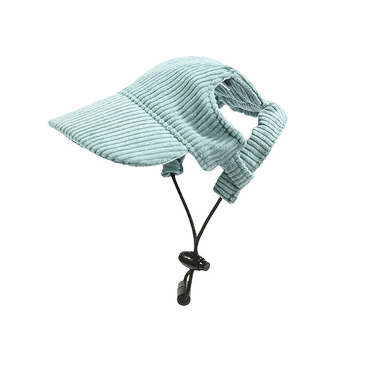 Dog Baseball Cap, Dog Cat Summer Beach Visor Hat with Ear Holes, Adjustable Puppy Sunbonnet Headdress (Green, Small) The Dachshund Zone