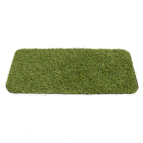 Ottomanson Artificial Grass Puppy Potty Training Pad with Tray, 15" x 30" Reusable Pee Pad The Dachshund Zone