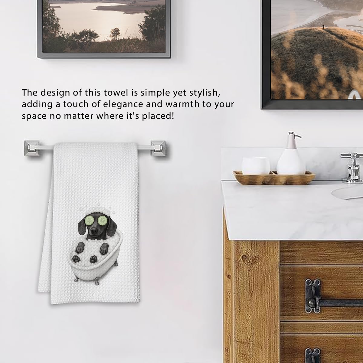 Playful Dachshund Kitchen Towels 1 PCS The Dachshund Zone