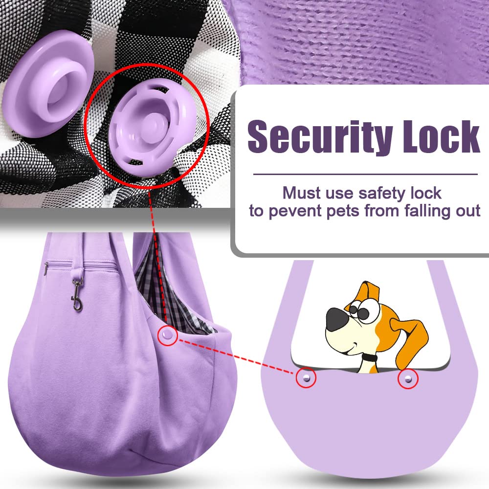 Tomkas Small Dog Sling Carrier - Zipper Pocket & Adjustable Strap The Dachshund Zone