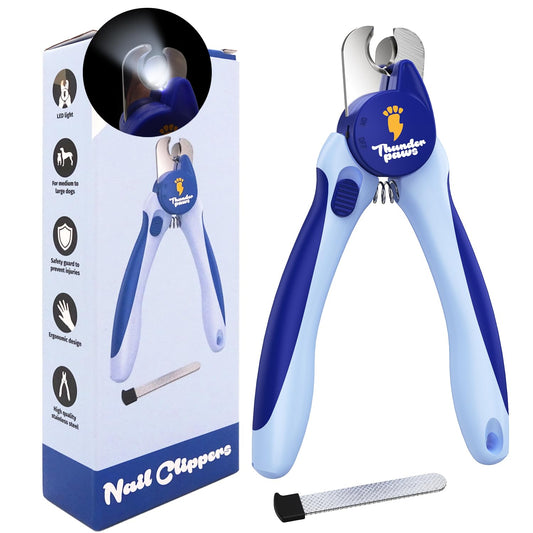 Thunderpaws LED Dog NailClippers with Light, Trimmers with Protective Guard The Dachshund Zone