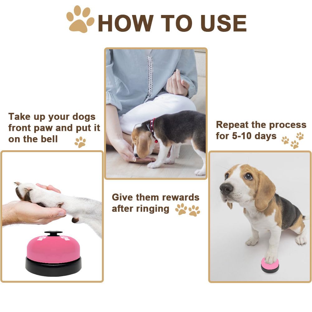 2 Pack Dog Door Bells Dog Doorbell to go Outside Puppy Train Bell The Dachshund Zone