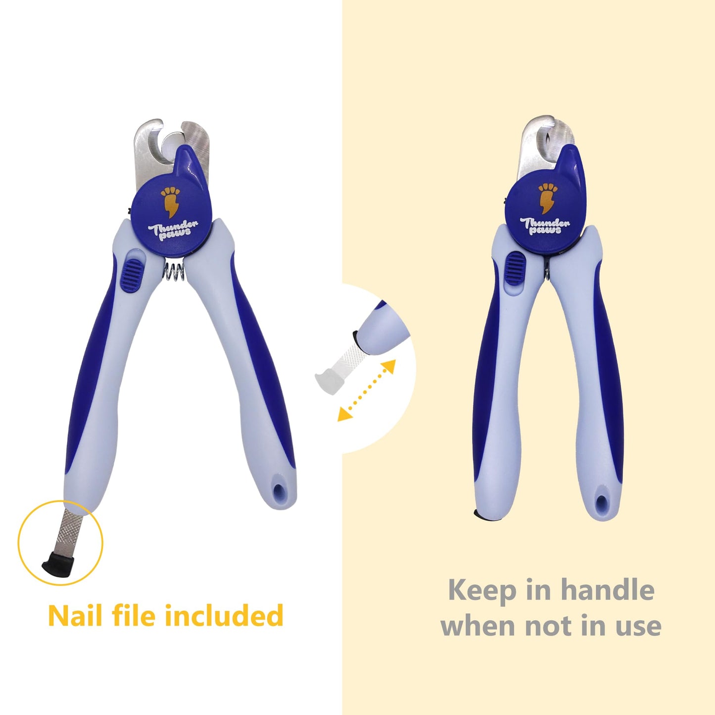 Thunderpaws LED Dog NailClippers with Light, Trimmers with Protective Guard The Dachshund Zone