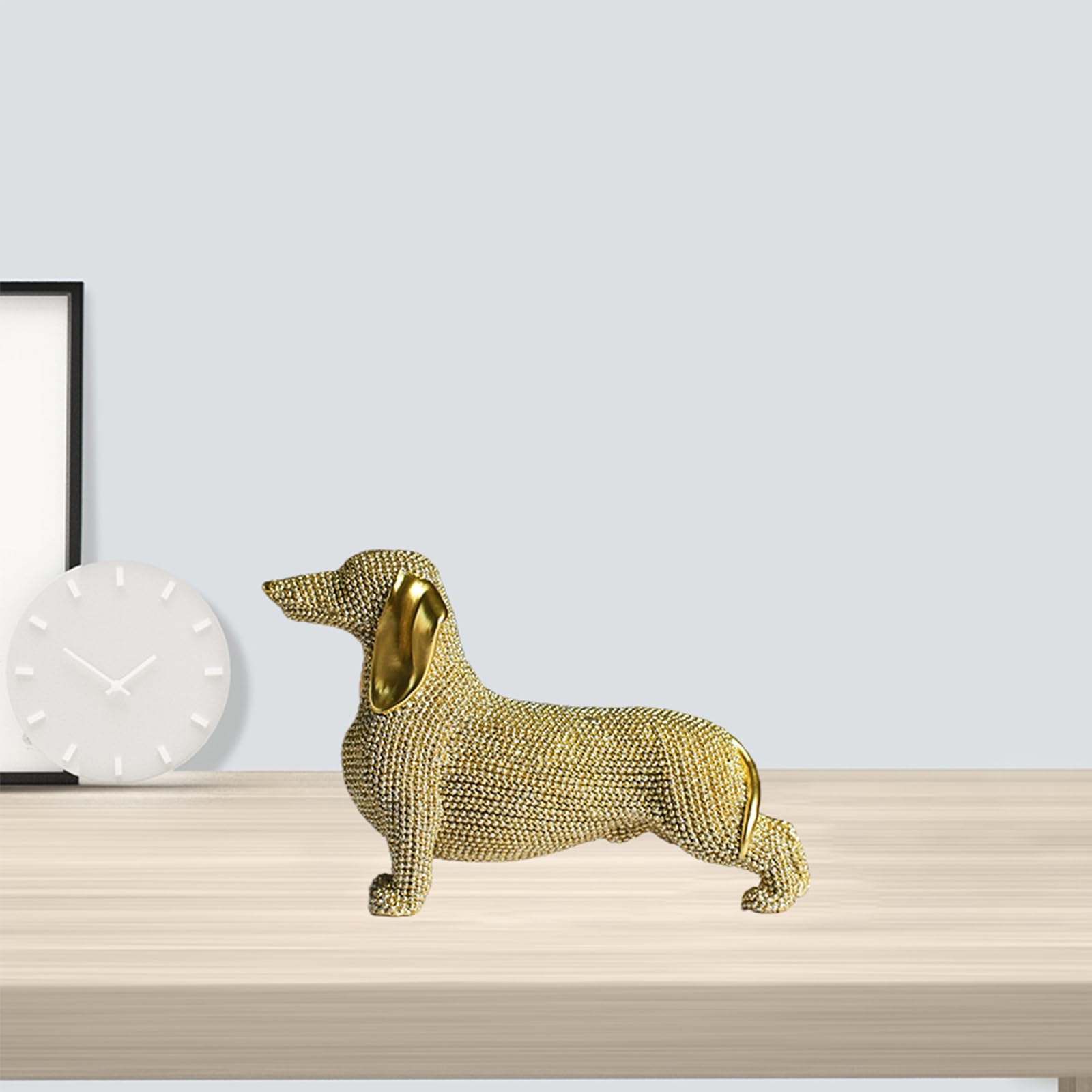 KalyZ@rts Fashionable Dachshund Sculpture - Abstract Resin The Dachshund Zone
