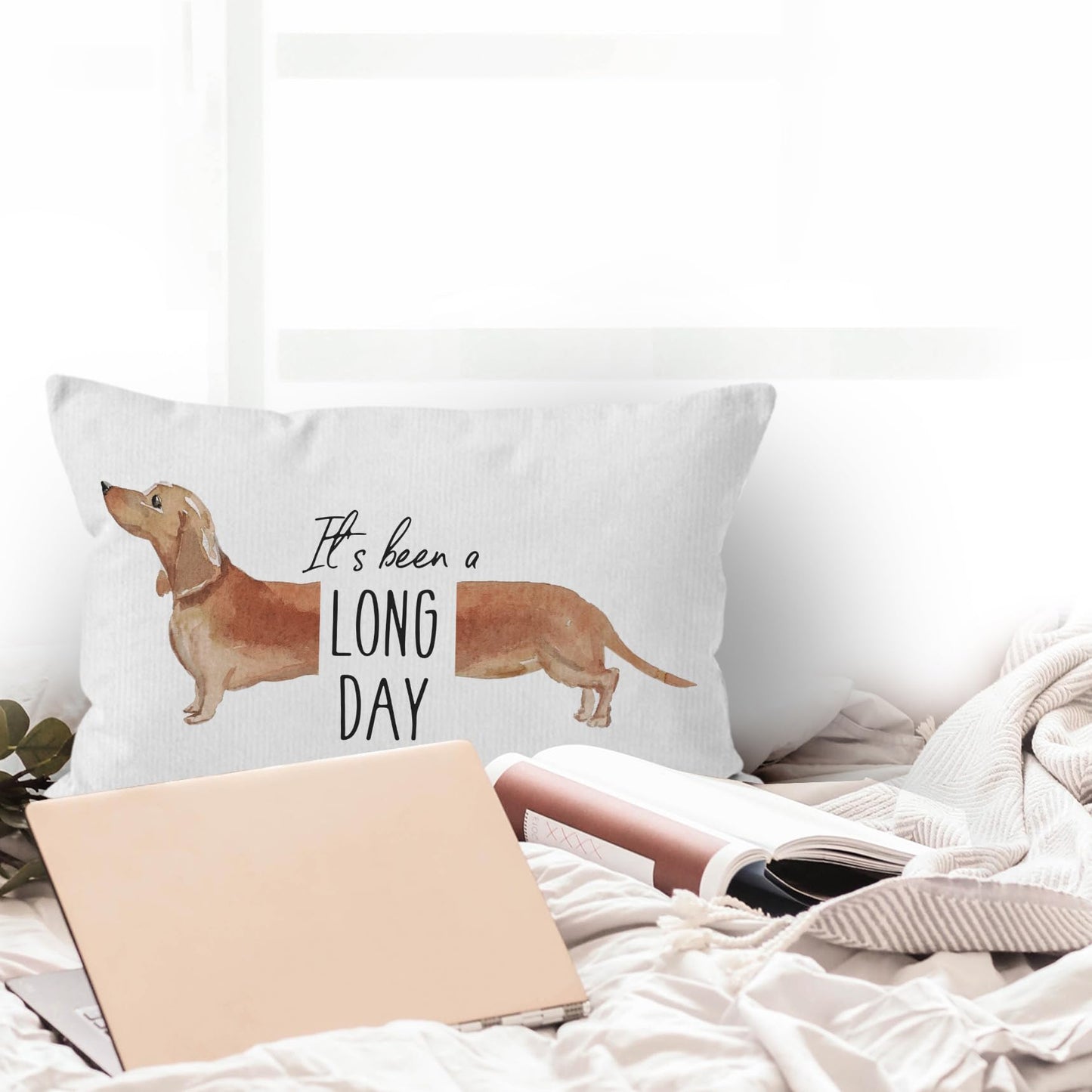 It's Been A Long Day Pet Dog Dachshund Decorative Pillowcase The Dachshund Zone