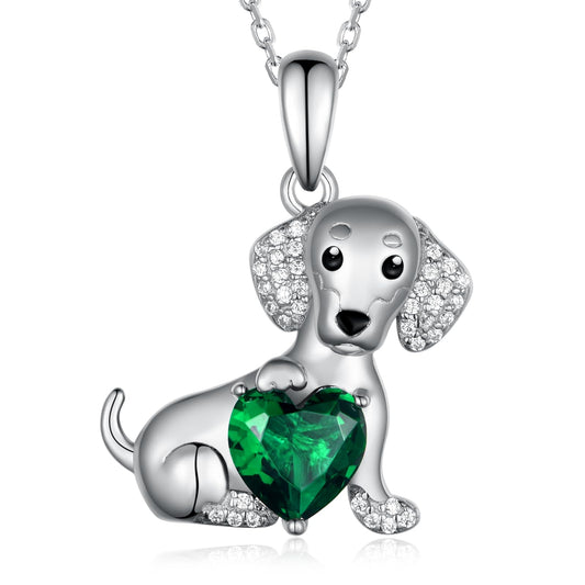 Sterling Silver Cute Dachshund Necklace The Dachshund Zone
