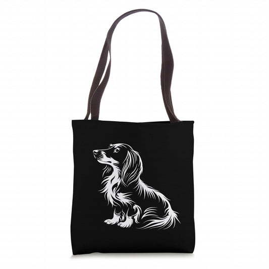 Long Haired Dachshund Tote Bag The Dachshund Zone