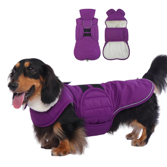 LeLePet Dachshund Coat - Warm, Waterproof Winter Jacket The Dachshund Zone