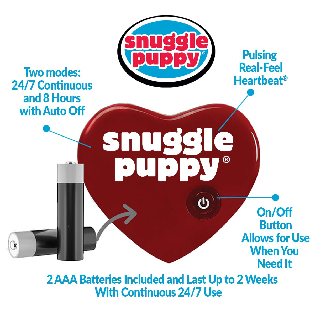 Original Snuggle Puppy Heartbeat Puppy for Dogs - Pet Anxiety Relief The Dachshund Zone