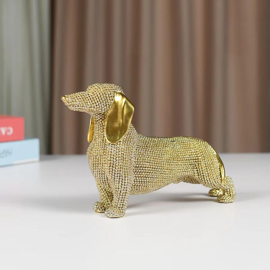 KalyZ@rts Fashionable Dachshund Sculpture - Abstract Resin The Dachshund Zone