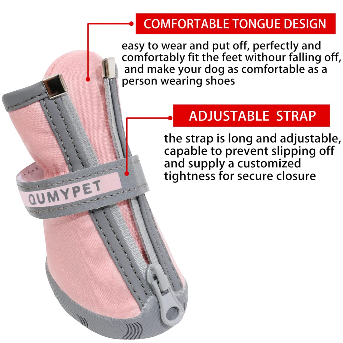 QUMY Dog Shoes for Small Dogs, Puppy Dog Boots & Paw Protectors The Dachshund Zone