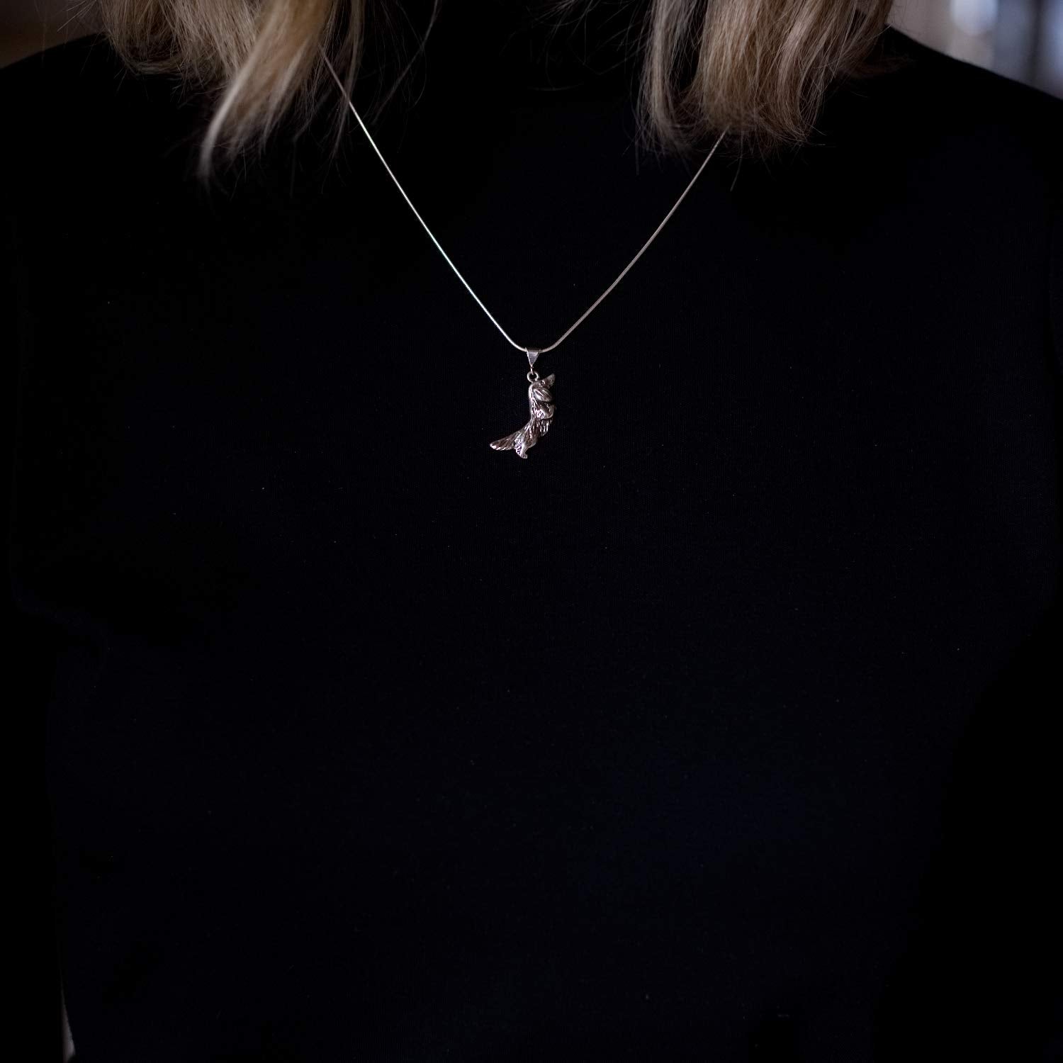 Sterling Silver Long Haired Dachshund Pendant for Necklace The Dachshund Zone