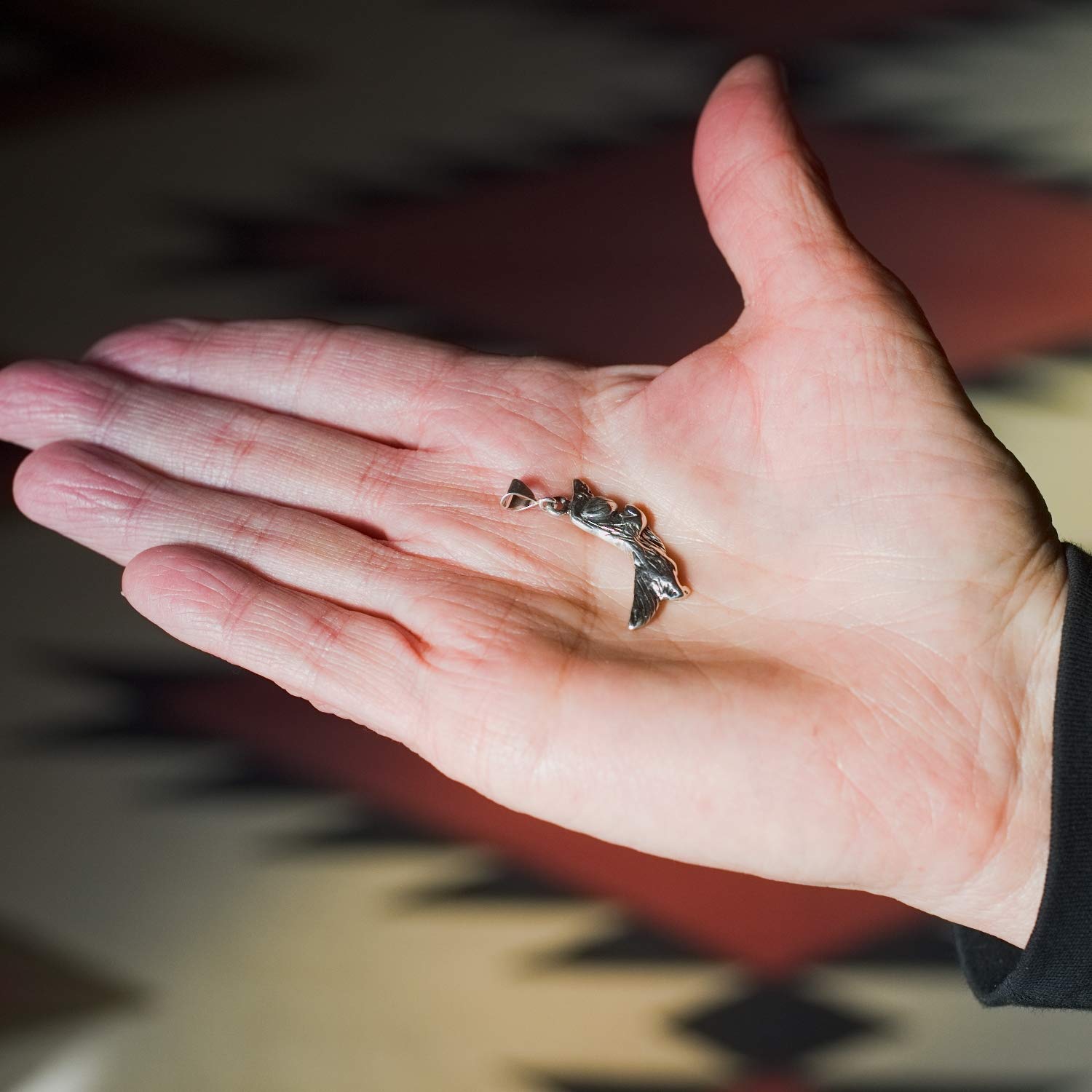 Sterling Silver Long Haired Dachshund Pendant for Necklace The Dachshund Zone