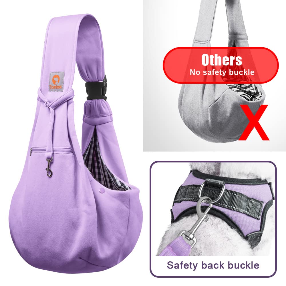 Tomkas Small Dog Sling Carrier - Zipper Pocket & Adjustable Strap The Dachshund Zone