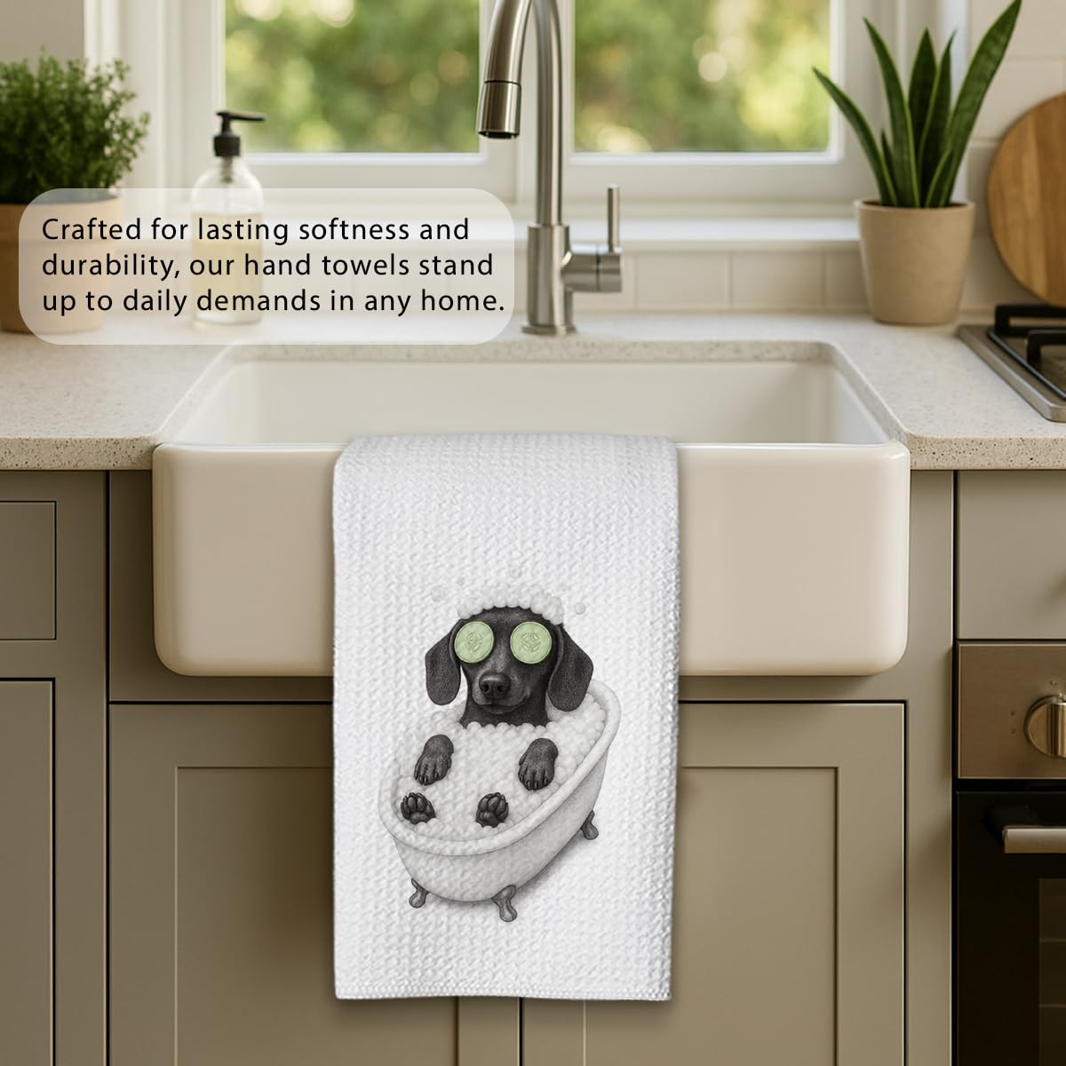 Playful Dachshund Kitchen Towels 1 PCS The Dachshund Zone