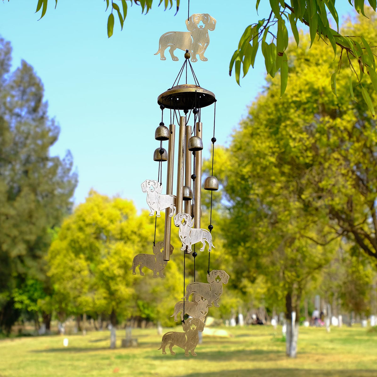 Dachshund Wind Chimes for Outside The Dachshund Zone