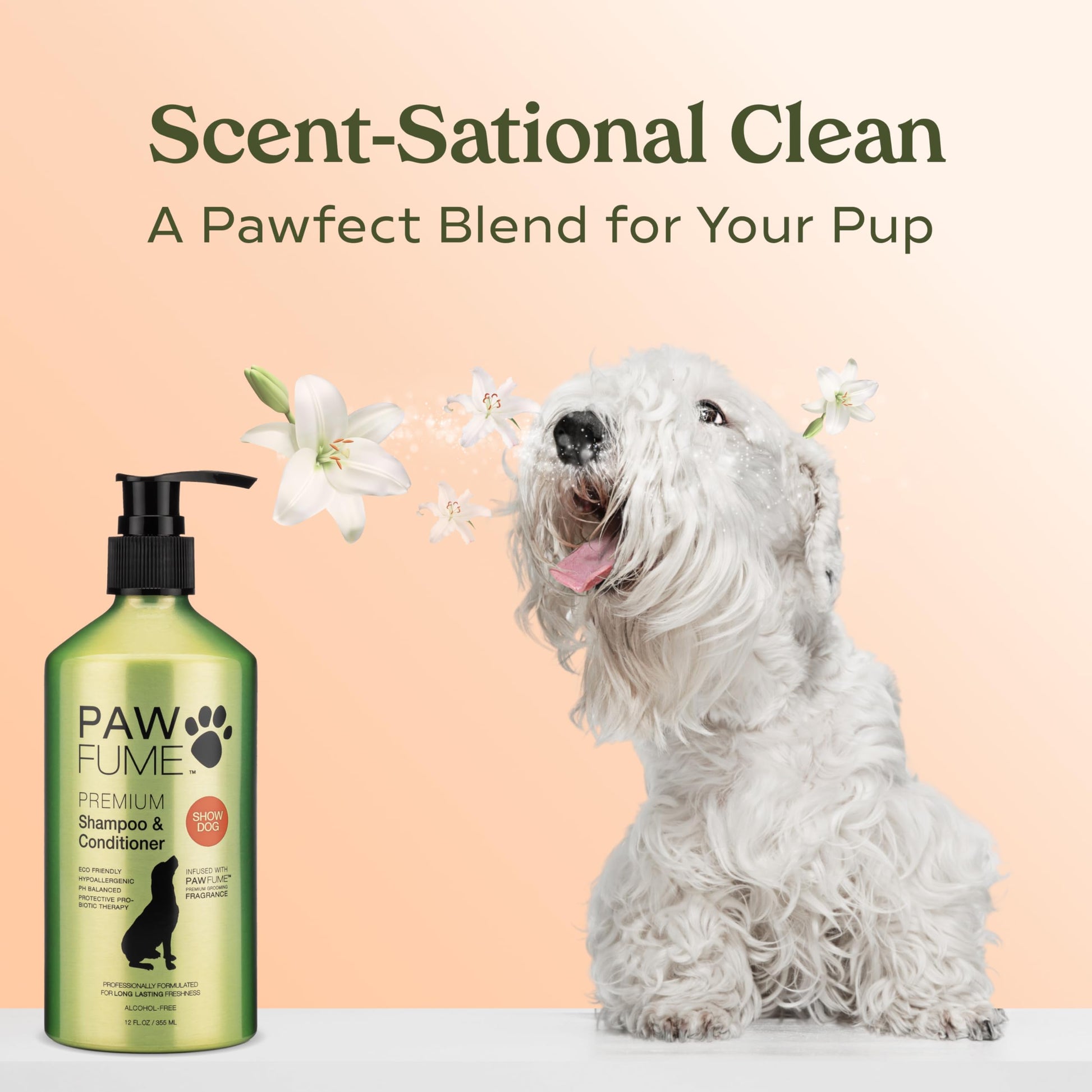 PAWFUME Deshedding Dog Shampoo and Conditioner, Show Dog The Dachshund Zone