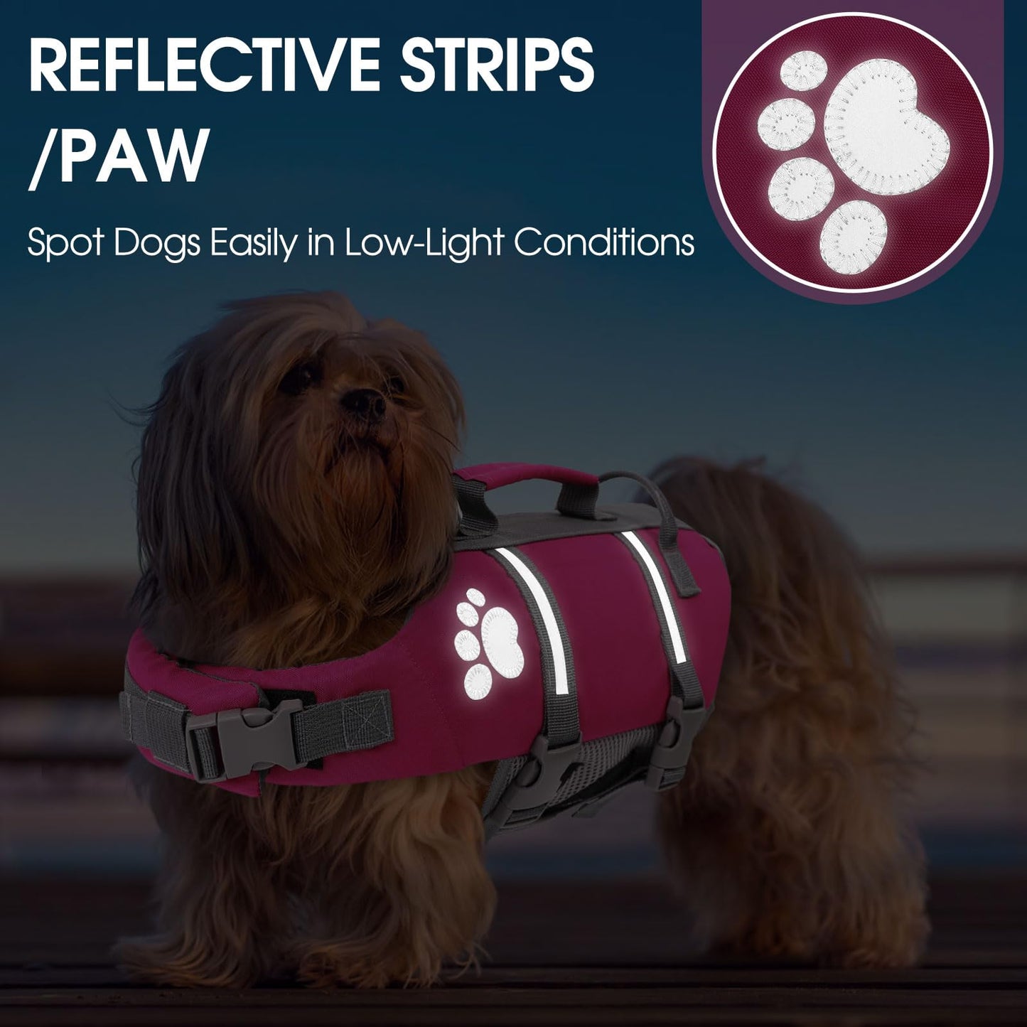 Queenmore Small Dog Life Jacket, Ripston Puppy Life Vest The Dachshund Zone