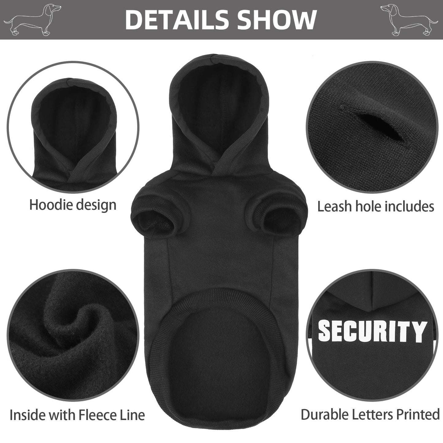 Security Dog Hoodies Dachshund The Dachshund Zone