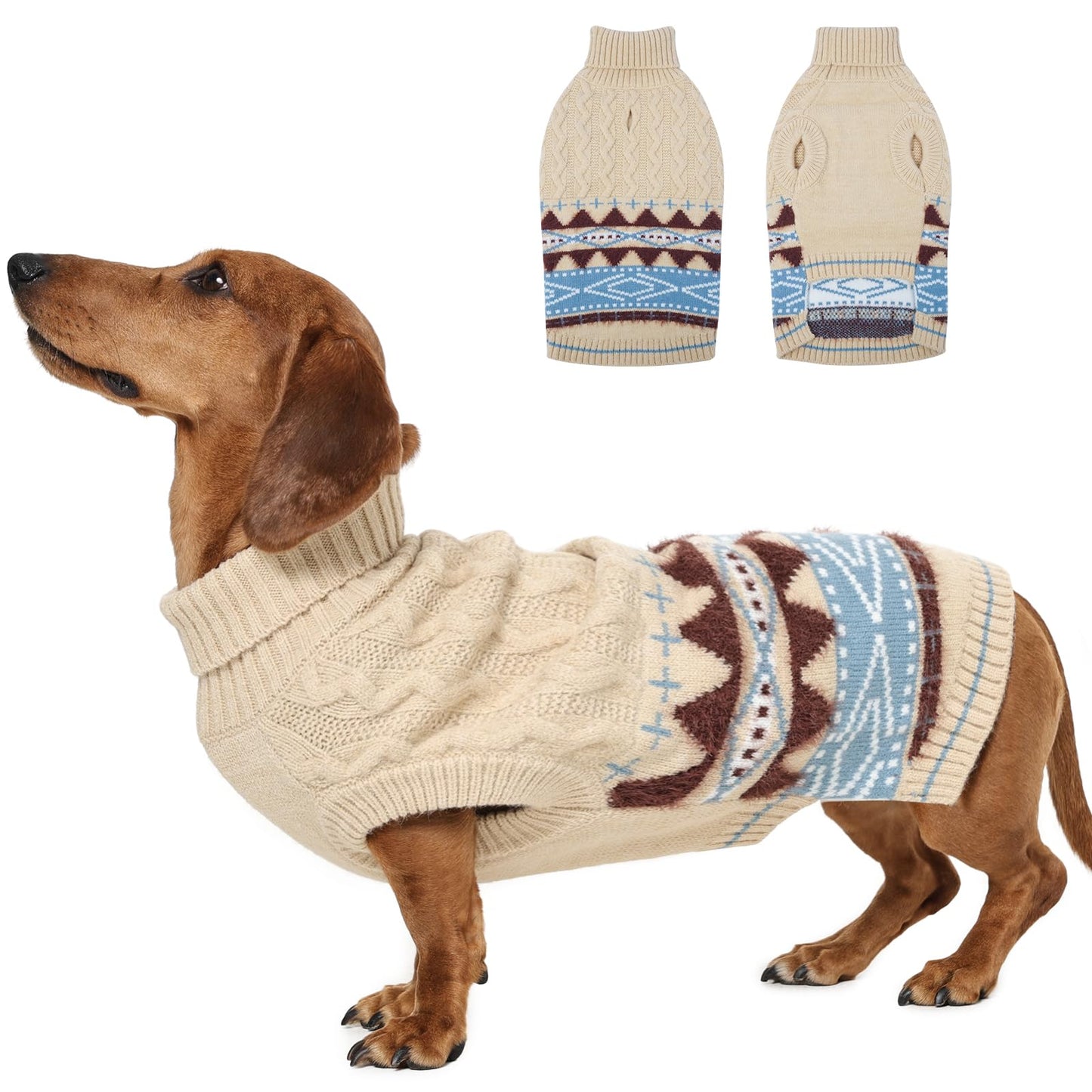 Windproof Dog Sweater Stretchy Medium Dog Sweater for Chilly Day The Dachshund Zone