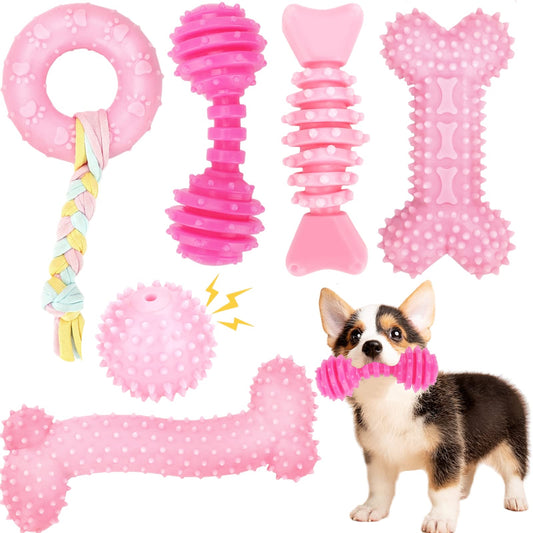 CGBD Puppy Toys, 6 Pack Dog Chew Toys for Puppy - The Dachshund Zone