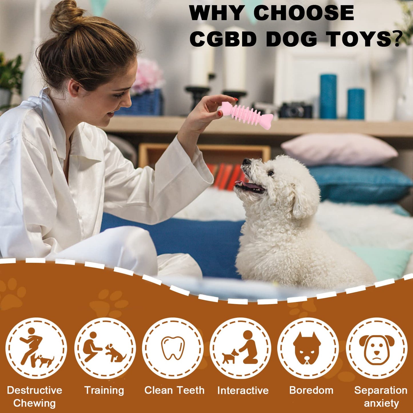 CGBD Puppy Toys, 6 Pack Dog Chew Toys for Puppy - The Dachshund Zone