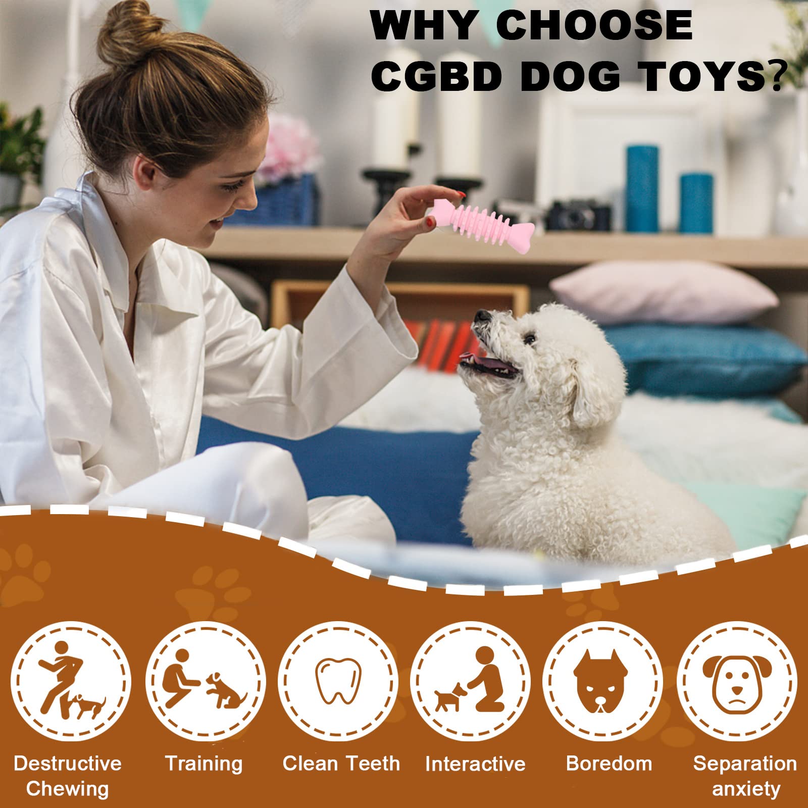 CGBD Puppy Toys, 6 Pack Dog Chew Toys for Puppy - The Dachshund Zone