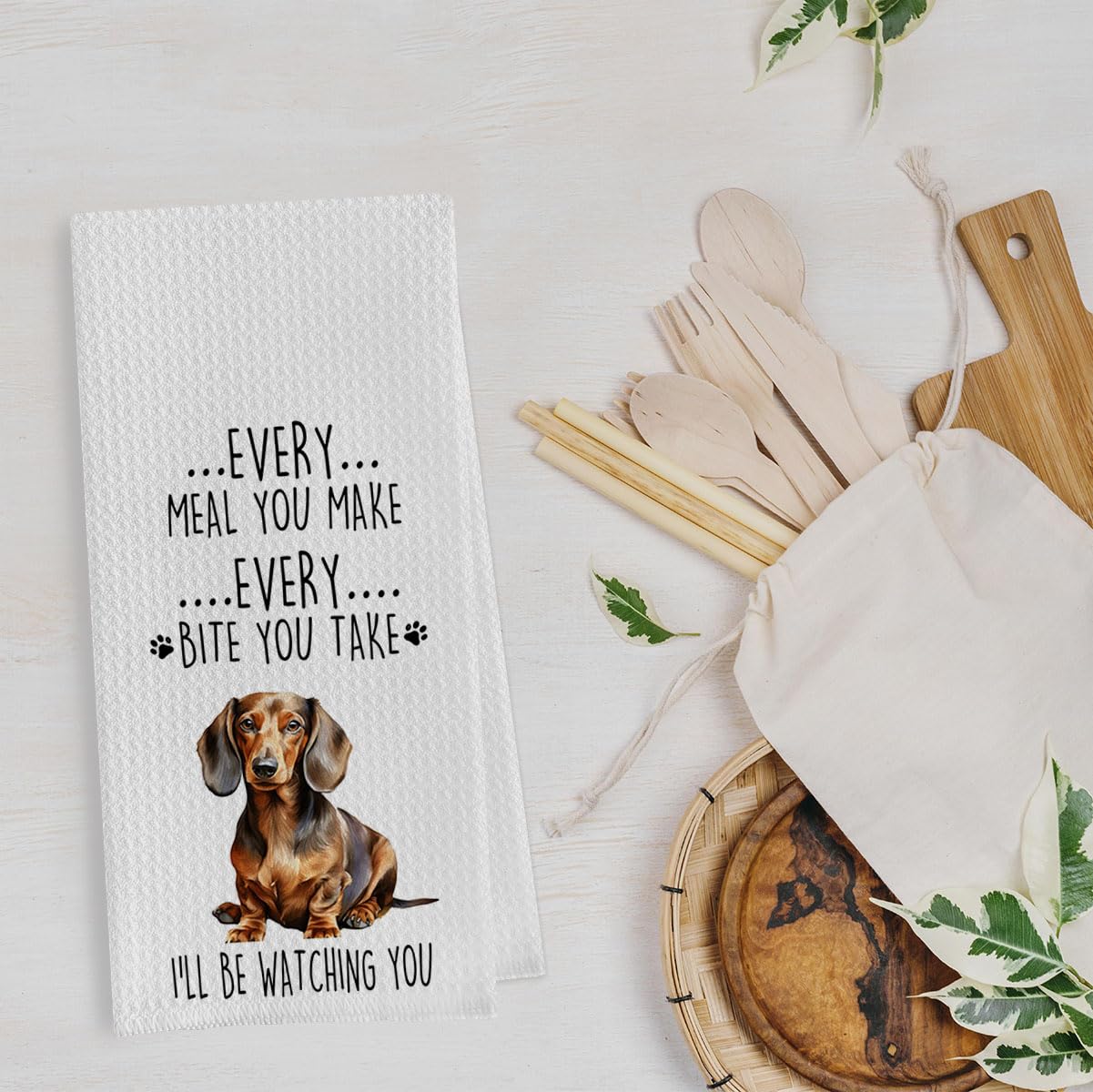 Funny Dachshund Dish Towels Set The Dachshund Zone