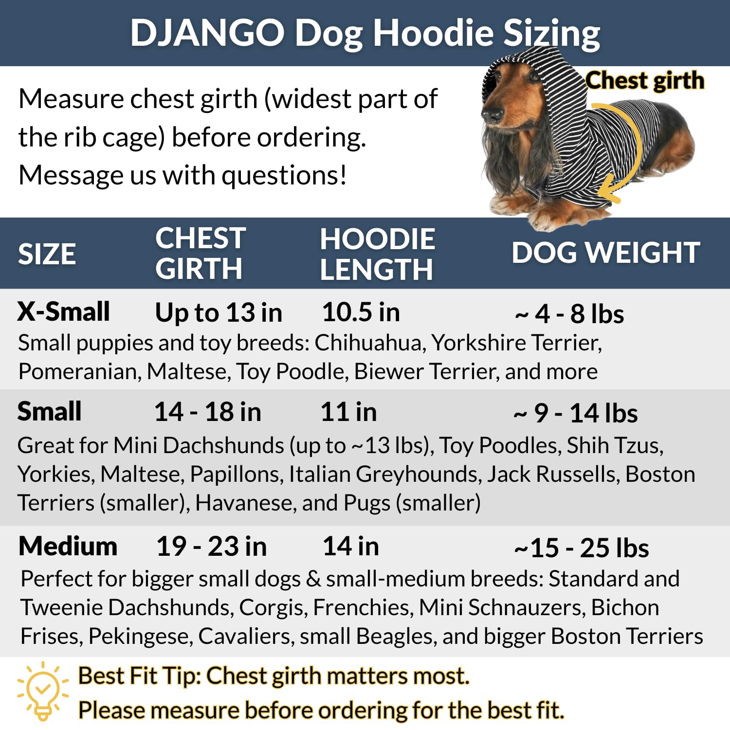 Dog Hoodie – Warm, Lightweight, Soft & Stretchy Dog Sweater The Dachshund Zone