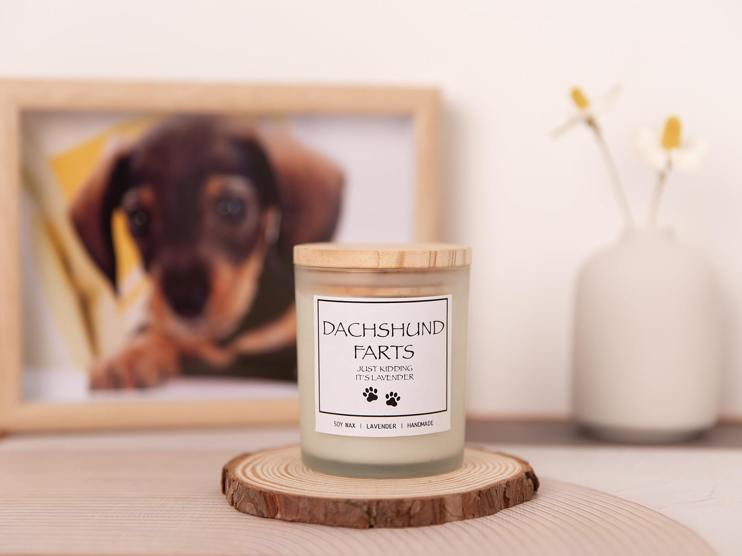 CANDLES-SCENTED Dachshund Decor,Weiner Dog Gifts The Dachshund Zone