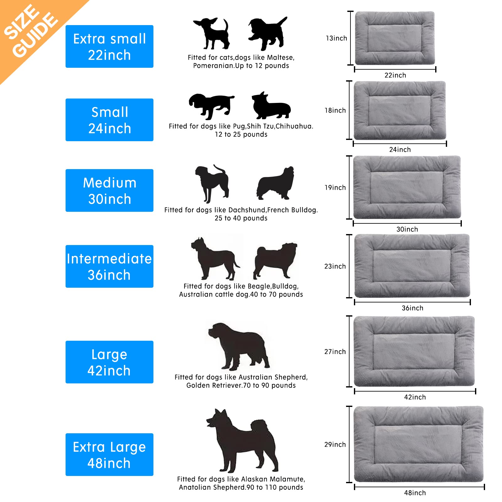 Crate Pad for Small Dogs Ultra Soft The Dachshund Zone