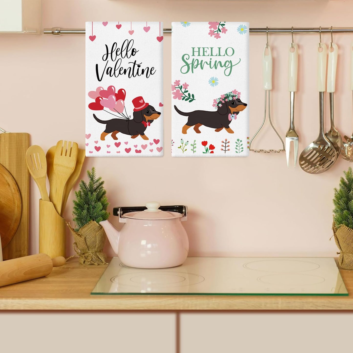 11 Pcs Dachshund Kitchen Towels 14x21 Inch Dish Towels The Dachshund Zone