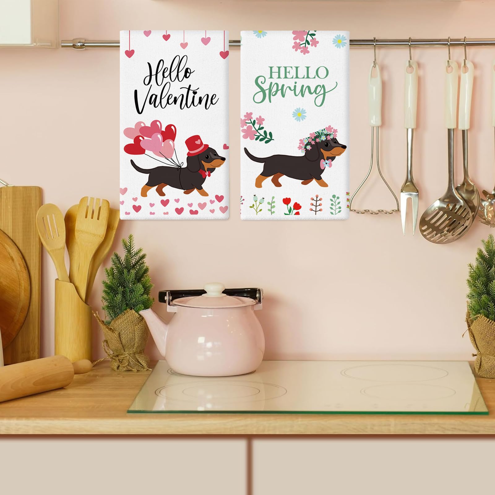 11 Pcs Dachshund Kitchen Towels 14x21 Inch Dish Towels The Dachshund Zone